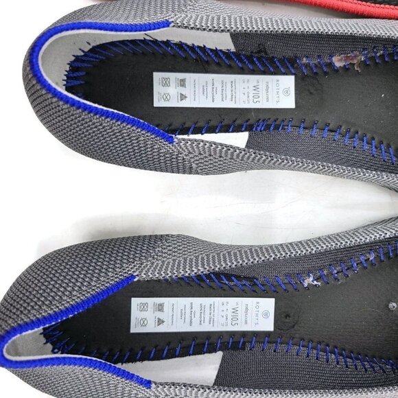 Rothy's The Flat Charcoal Gray Shoes Womens 10.5 Ballet Slip ons - Picture 8 of 8